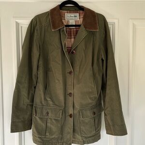 LL Bean Adirondack Barn Coat, Flannel-Lined